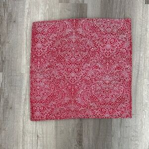 Red Paisley Patterned Pillow Covers